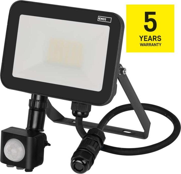 Produktbild Emos LED Flutlicht PROFI mit Bewegungsmelder, 20W neutralweiss (2200 lm, IP65)