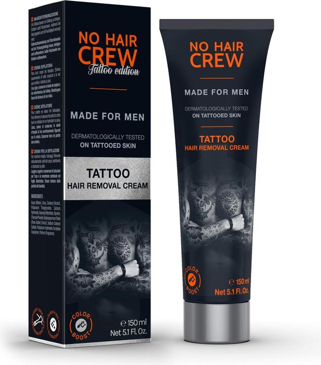 No Hair Crew Enthaarungscrème Tattoo Edition 150 ml (150 ml, 1 x)