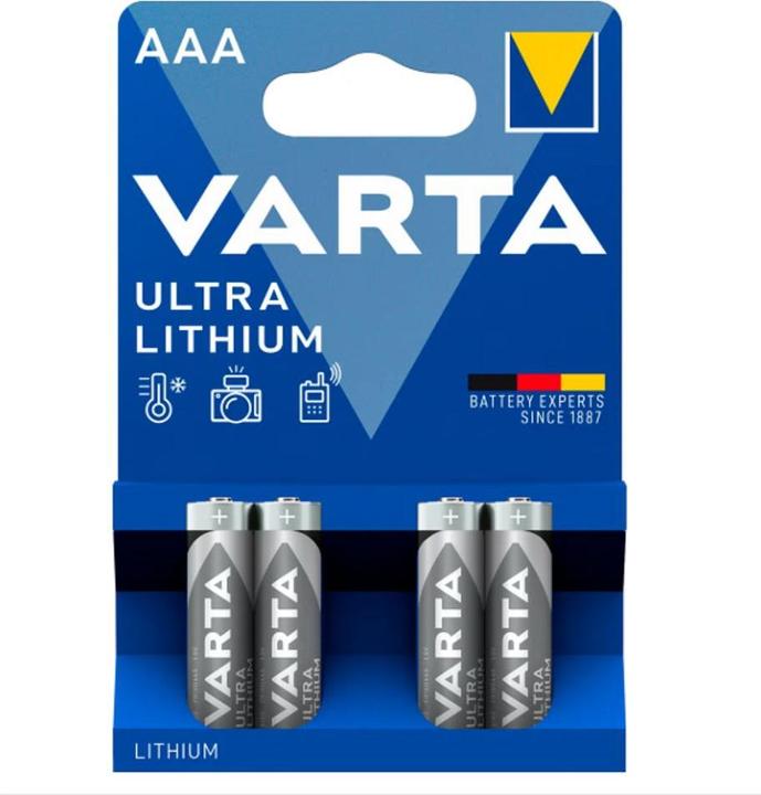 Produktbild Varta ULTRA Lithium (4 Stk., AAA, 1100 mAh)