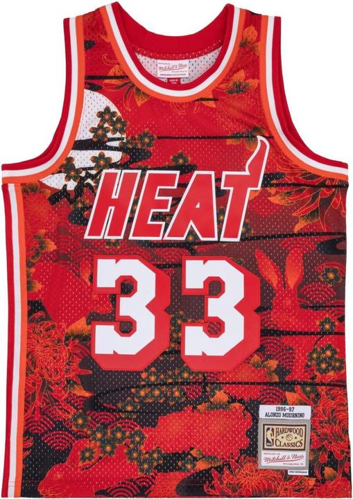 Mitchell & Ness Swingman Mesh Jersey Miami Heat ASIAN Alonzo Mourning - M (M)