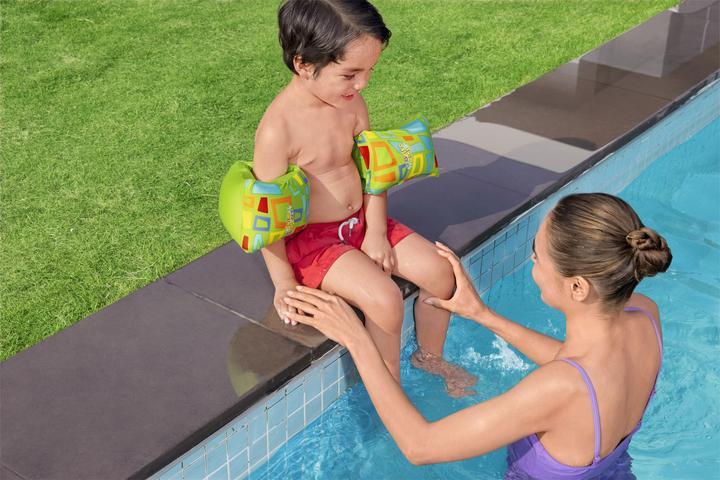 Image du produit Bestway Swim Safe ABC AquaStar Tissu Bracelet gonflable Floaties S/M, Swim armbands, Boy/Girl, Fabr