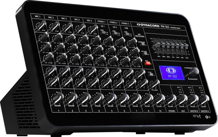 Image du produit Dynacord PM 502 mengpaneel 8 canaux 15 - 22000 Hz Zwart (Studio et mixeur live)