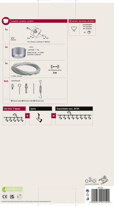 Image du produit Paulmann Kit système filaire MacII