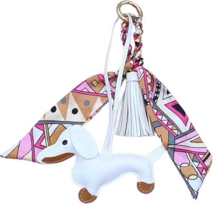Prima Ballerina Bag Charm Hund Weiss