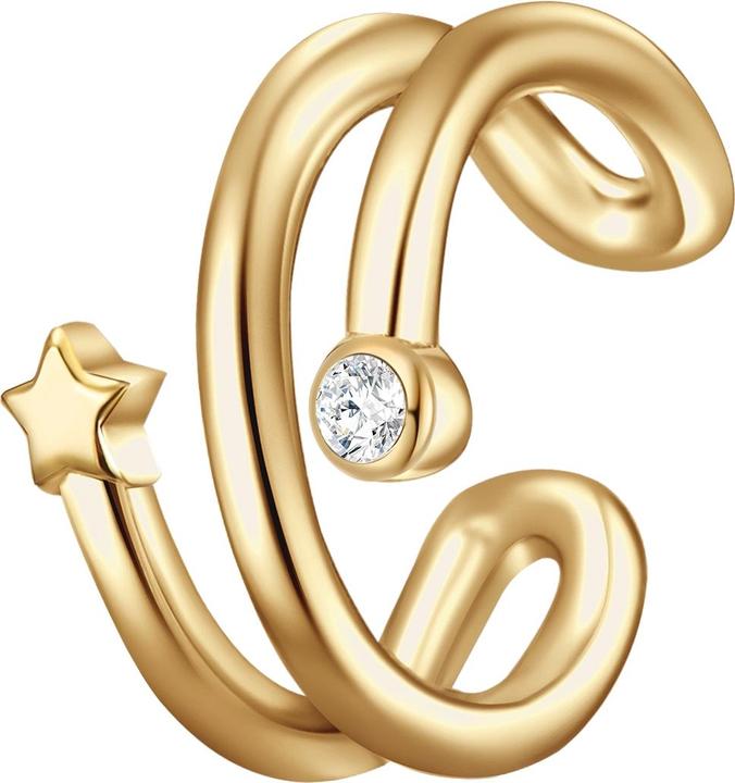 Glanzstücke München Damen Stern Sterling Silber Zirkonia gelbgold - 29842 (Sterling Silber)