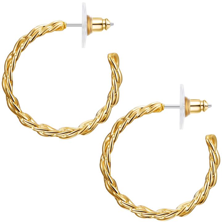 Actual product image Lulu & Jane Ladies earrings metal - 35336 (Metal alloy)
