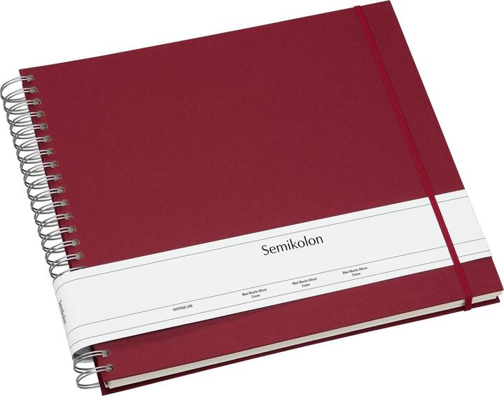 Semikolon Fotoalbum Maxi Mucho Bordeaux, Cremefarbige Seiten (10 x 15 cm, 9 x 13 cm)