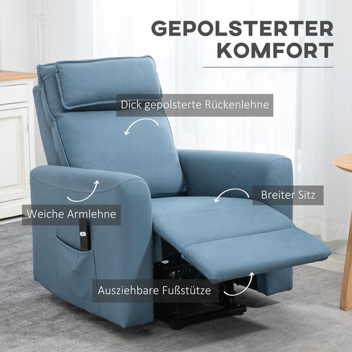 Produktbild Homcom Aufstehsessel mit ausklappbarer Fussstütze