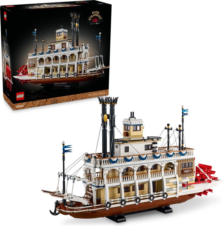 Produktbild LEGO Flussraddampfer (21356, LEGO Ideas, LEGO Seltene Sets)