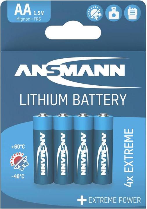 Immagine prodotto Ansmann Litio estremo (4 pz., AA, 2850 mAh)