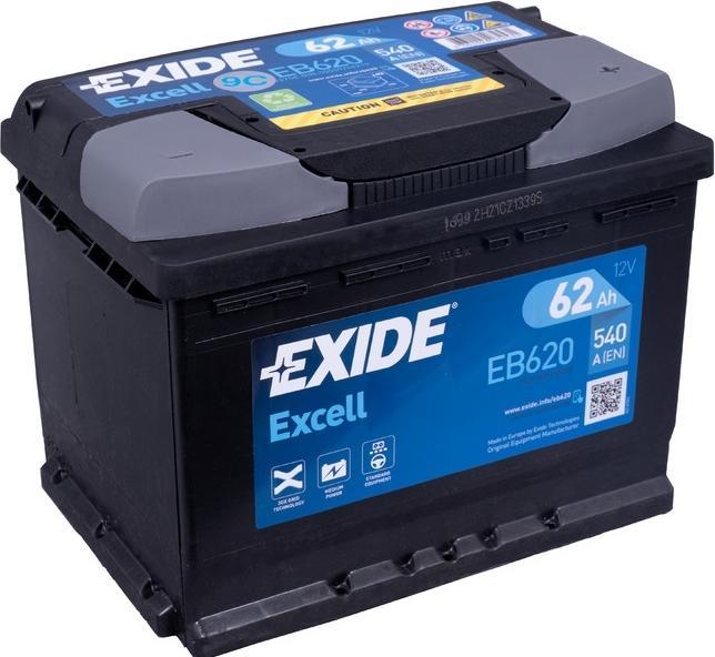 Exide Excell (12 V, 62 Ah, 540 A)