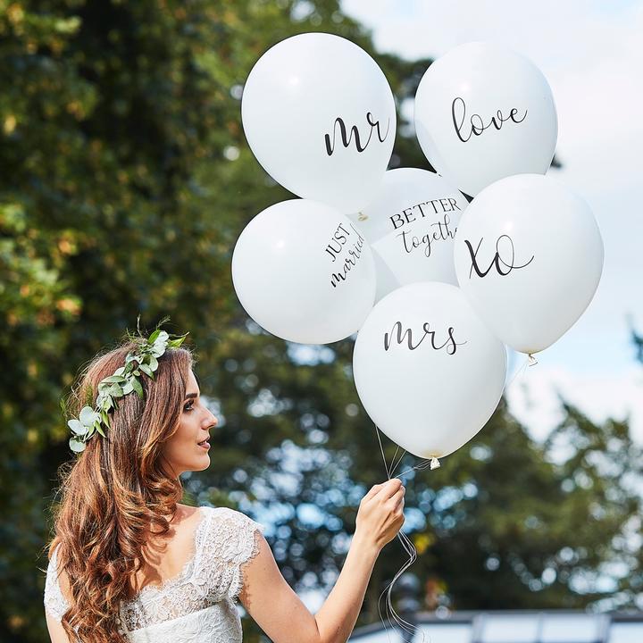 Produktbild Ginger Ray Hochzeitsballons gemischt (6 stk) (6 x)