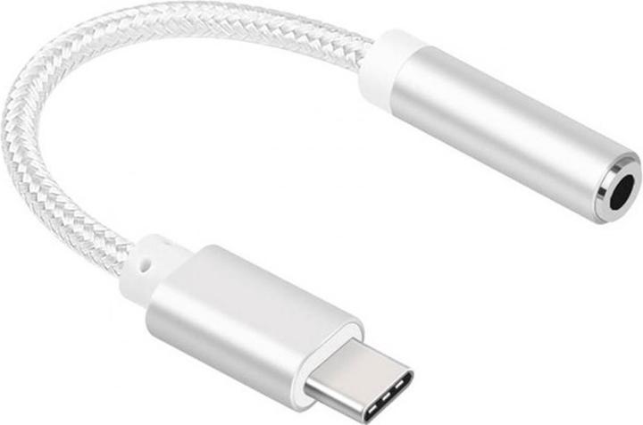 Image du produit PowerGuard Câble adaptateur USB-C vers casque 3,5 mm en nylon indéchirable (USB Type C, Prise de 3,5 mm)