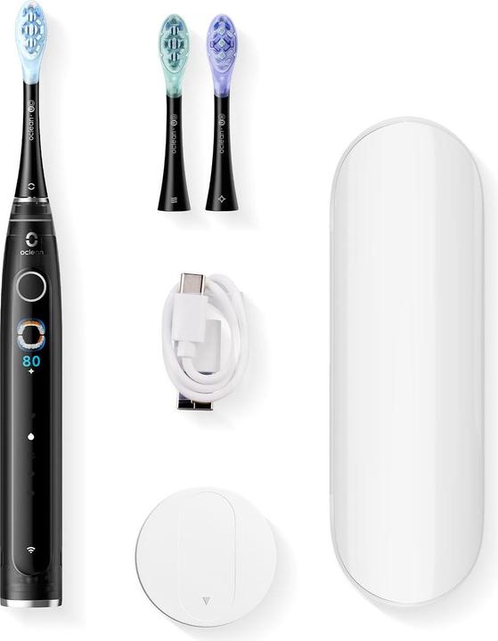 Oral-B OCLEAN Elektrische Zahnbürste X Pro 20 Set Schwarz (Schallzahnbürste)