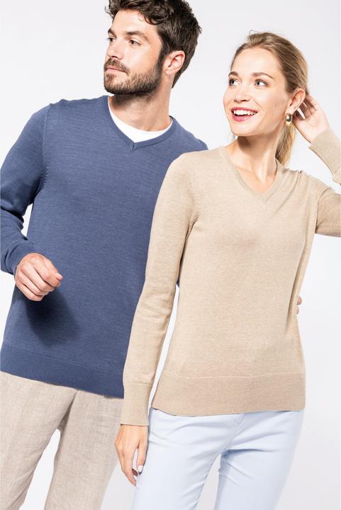 Actual product image Kariban Women's v-neck sweater (M)