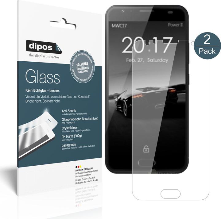 Image du produit Dipos Film de Protection d’écran Anti-Shock (2 pièce(s), Ulefone Power 2)