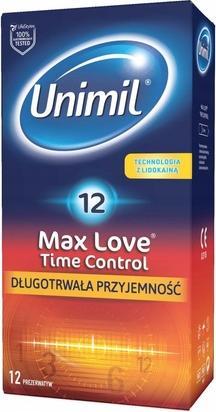 Actual product image Unimil UNIMIL Max Love Time Control nawilżane lateksowe prezerwatywy 12szt (12 pcs.)