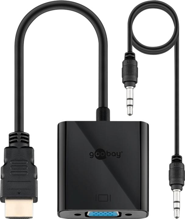 Immagine prodotto Goobay HDMI (Typ A) — VGA (HDMI, Audio, 15 cm)