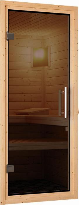 Actual product image Karibu Daria without roof rim (Plug & Play 3,6 KW - Bio external control)