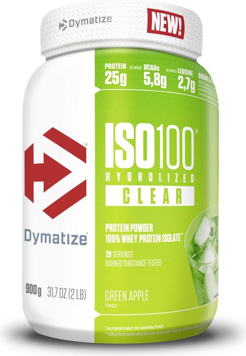 Actual product image Dymatize ISO100 Clear Whey (Green apple, 1 pcs., 900 g)
