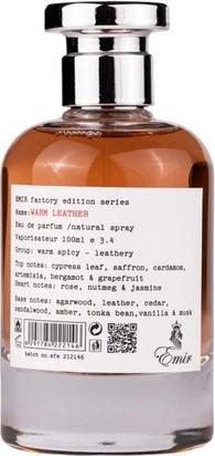 Actual product image Emir Warm Leather Factory Edition Edp 100 ml (Eau de parfum, 100 ml)