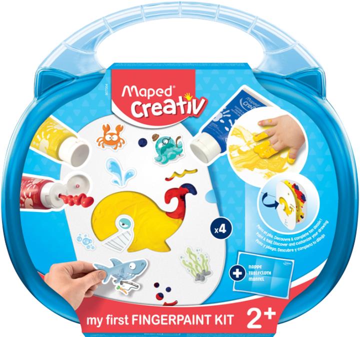Image du produit Maped Peinture au doigt My first, bleu/jaune/rouge (Jaune, Bleu, Rouge, 75 ml)