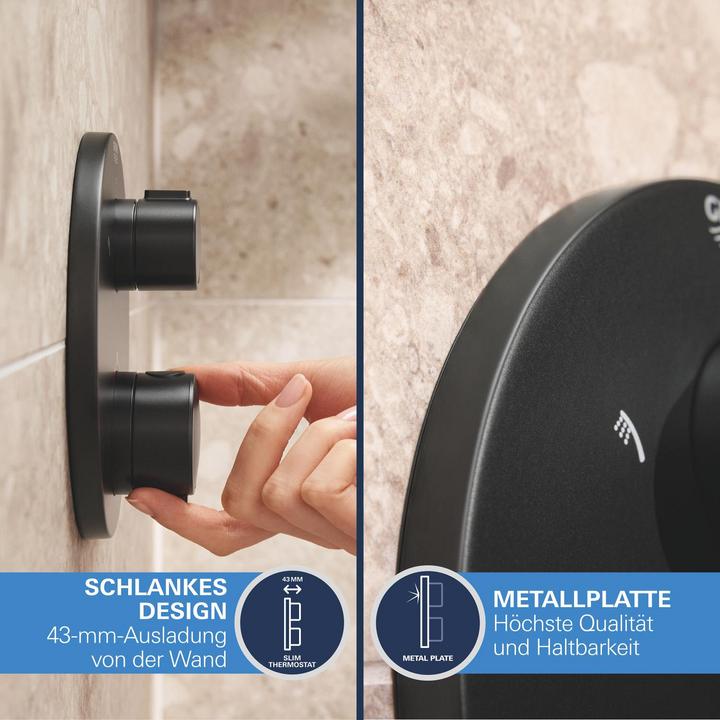Produktbild Grohe Precision Thermostat Unterputz-Duschsystem mit Vitalio Start 250 Kopfbrause und Vitalio Start 110 Ha