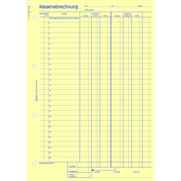 Produktbild Avery Kassenabrechnung (50 x)