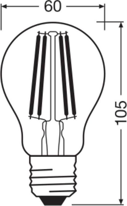 Produktbild Osram Led Filament Classic A (E27, 2.50 W, 525 lm, 1 x, A)