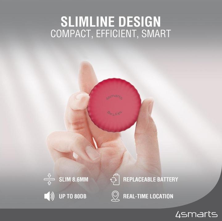 Immagine prodotto 4smarts SkyTag Slim set di 4 2x bianco, 1x nero, 1x rosso (iOS)