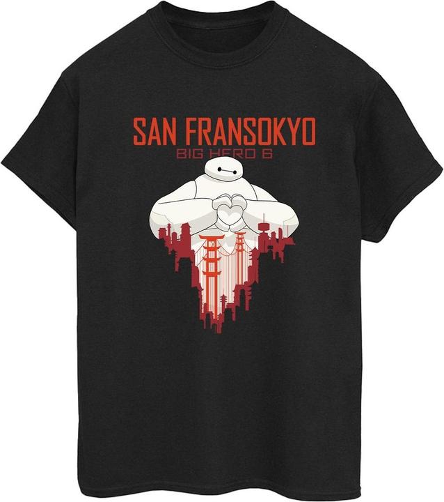 Disney Big Hero 6 Baymax San Fransokyo Heart TShirt (L)