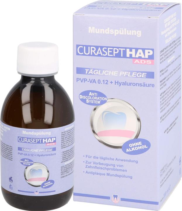 Immagine prodotto Curasept HAP012 PVP-VA 0,12 + Hyaluron Collutorio, 200 ml FLA (200 ml, Collutorio)