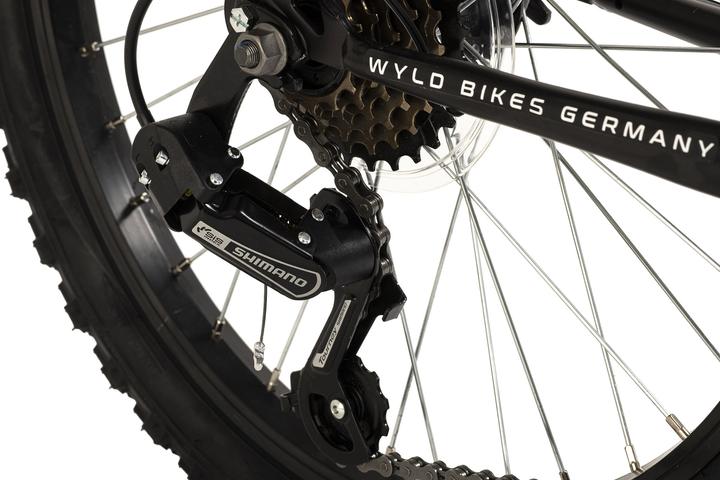 Actual product image Wyld Kinder-Mountainbike Fully ATB 20" Zodiac schwarz-grün 6 Gänge RH 31 cm (20")