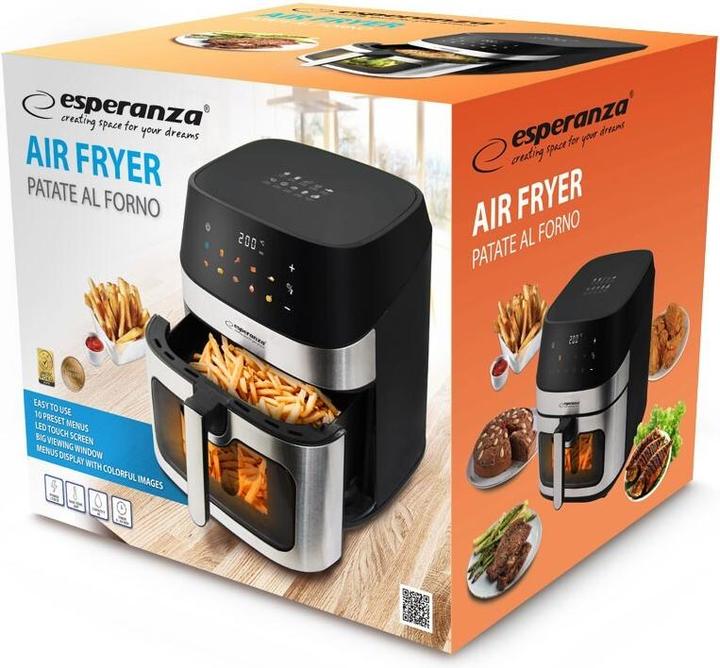 Image du produit Esperanza EKA005 Fettfreie Friteuse 8L 1600W Inox
