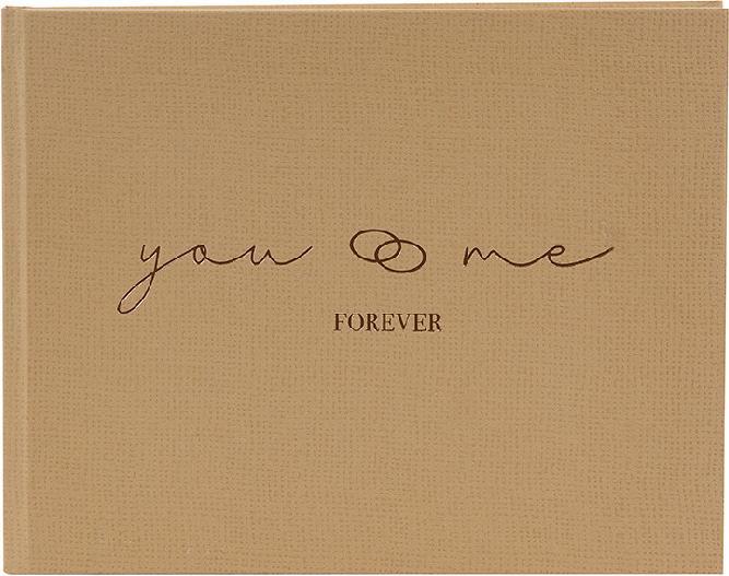 Goldbuch Svečių-užrašų knyga 77765 you & me FOREVER 100psl 25x20| balti lapai (25 x 20 cm, Weicher Einband)