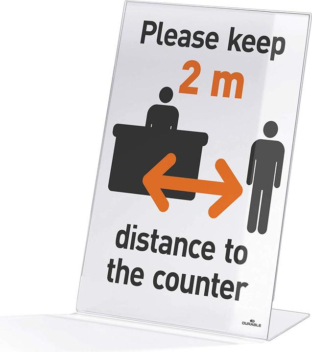 Actual product image Durable Presentation stand A4,transparent (A4)