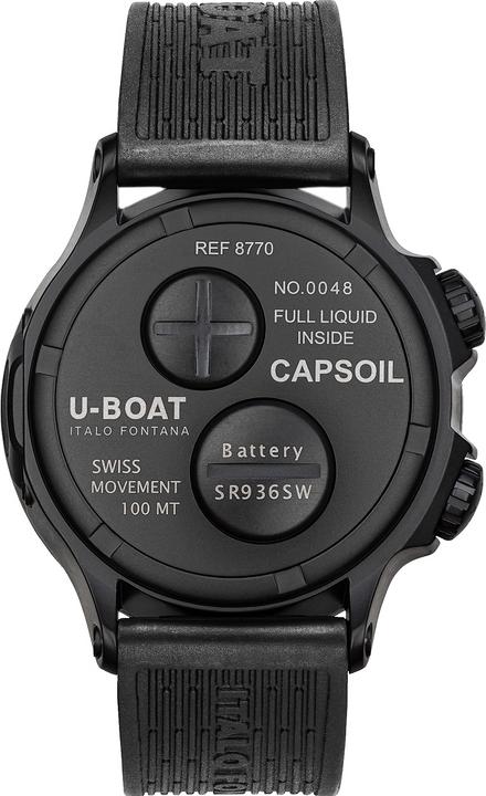 Immagine prodotto U-Boat 8770/A Capsoil Qs. Doppotempo DLC 45mm 10ATM (Fatto in Svizzera, 45 mm)