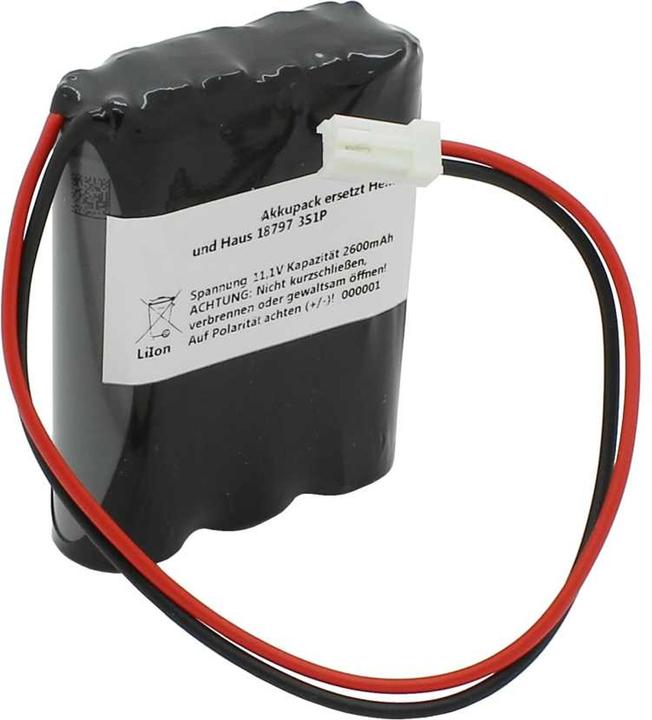 Produktbild AccuCell Akku passend für den Heim und Haus 18797 3S1P Akkupack Li-ion 11,1V 2600mAh (11.10 V, 2600 mAh)