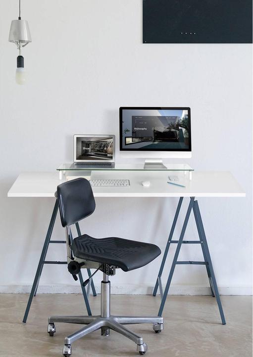 Produktbild Fromm & Starck Schreibtischaufsatz Monitorerhöhung Bildschirmerhöhung 2 Monitore aus Glas
