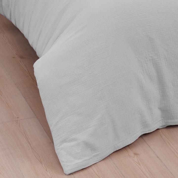 Actual product image Traumschlaf Muslin Uni (Duvet cover, 135x200 cm + 80x80 cm)