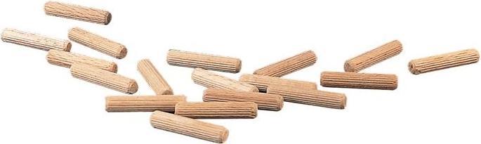 Hermann Wolz Grooved dowel length 30 mm Ø 8 mm Beech