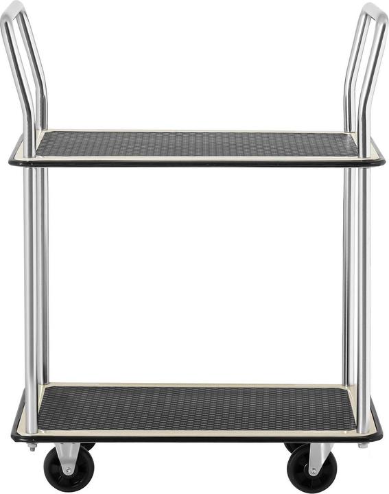 Produktbild MSW Etagenwagen 120 kg Transportwagen 2 Ebenen je 72 x 43 cm Handwagen Lagerwagen (120 kg)