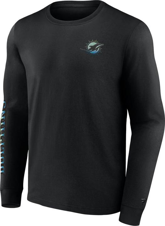 Fanatics Miami Dolphins Gradient LS Crew T-Shirt L (L)