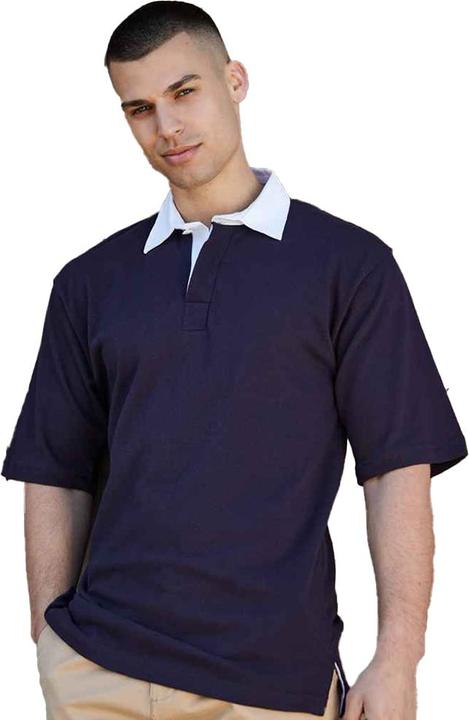 Image du produit Front Row Polo de rugby à manches courtes pour hommes, poids lourd (M)