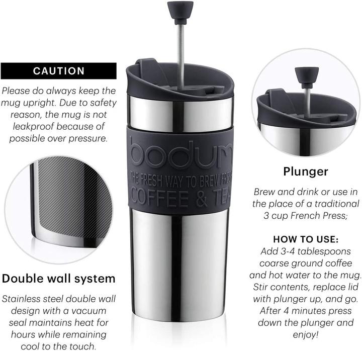 Produktbild Bodum Travel Press Kaffeebereiter (0.35 l)