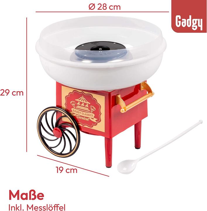 Gadgy Cotton Candy Machine Red/White