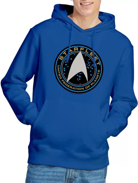 Immagine prodotto Star Trek Beyond Starfleet Felpa con Cappuccio Tasca a Toppa Uomo (XL)