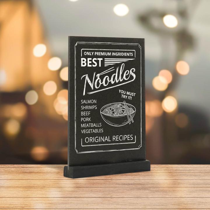 Actual product image Europel Chalkboard table stand, DIN A4 portrait, black