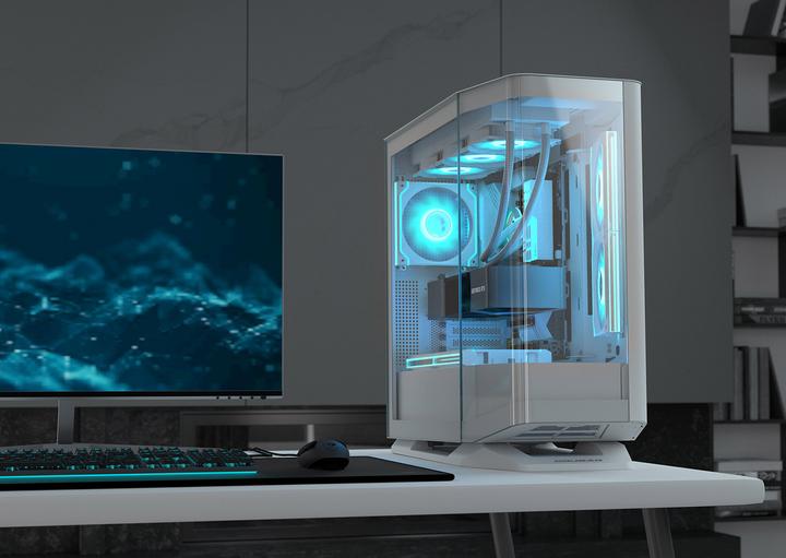 Image du produit Cougar Boitier Moyen Tour E-ATX FV270 RGB avec panneaux vitrés (Blanc) (mATX, Mini-ITX, ATX, SSI CEB)