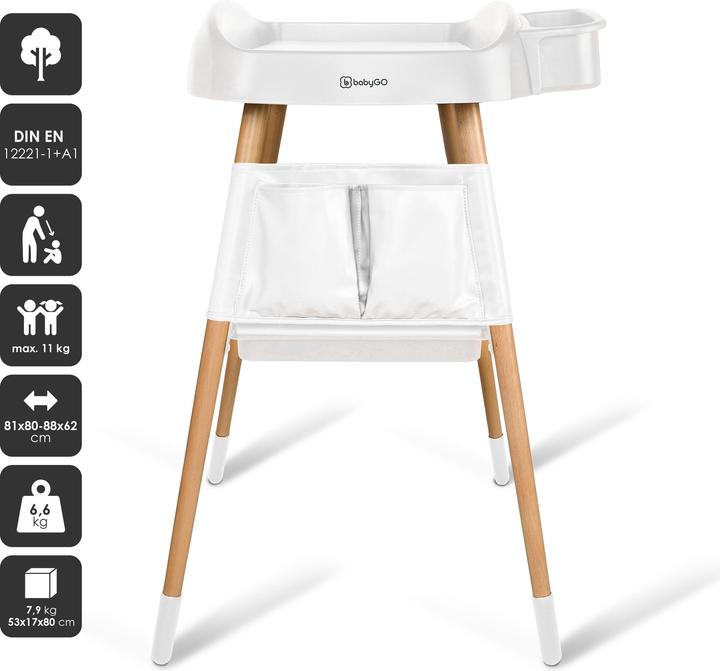 Actual product image BabyGo Wickeltisch ChangeMe weiss